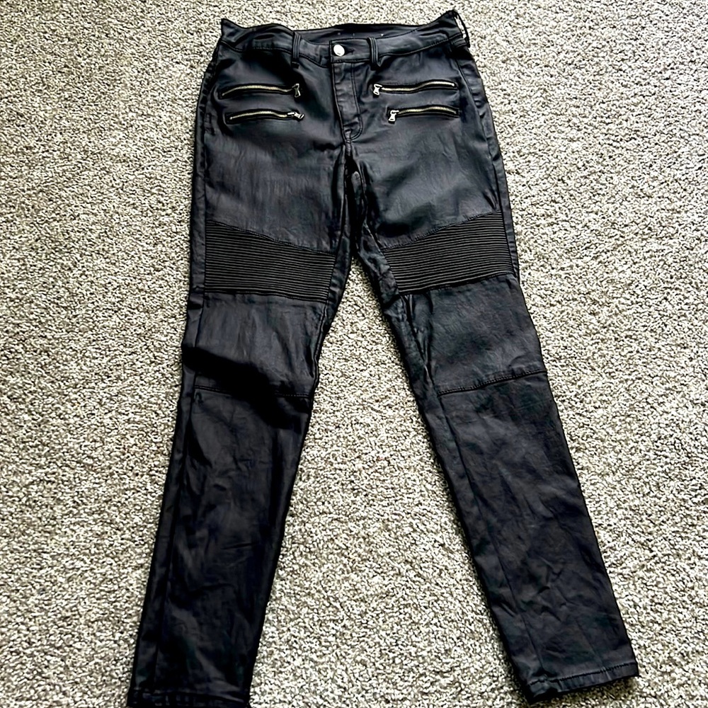 Mossimo faux leather moto pants